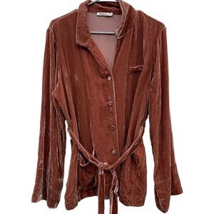 Mes Demoiselles Paris Velvet Wrap Top